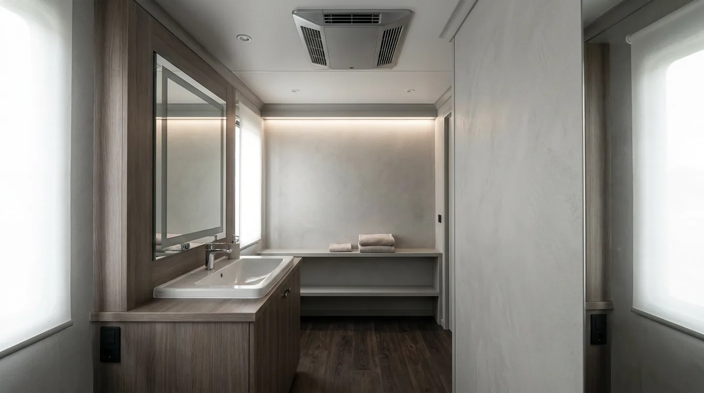 Restroom trailer for hire in Toledo
